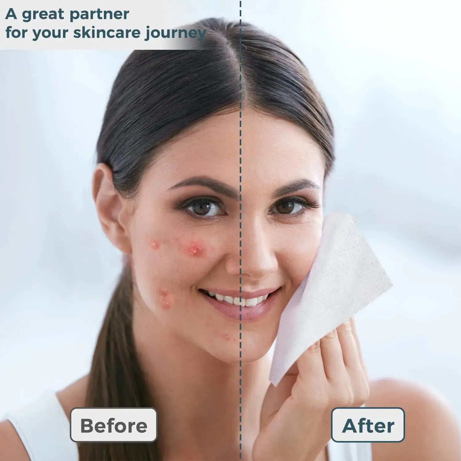 Ourmed Life Disposable Face Towels - 100 Count Lint-Free Biodegradable Makeup Remover Wipes - Vivareflex Online