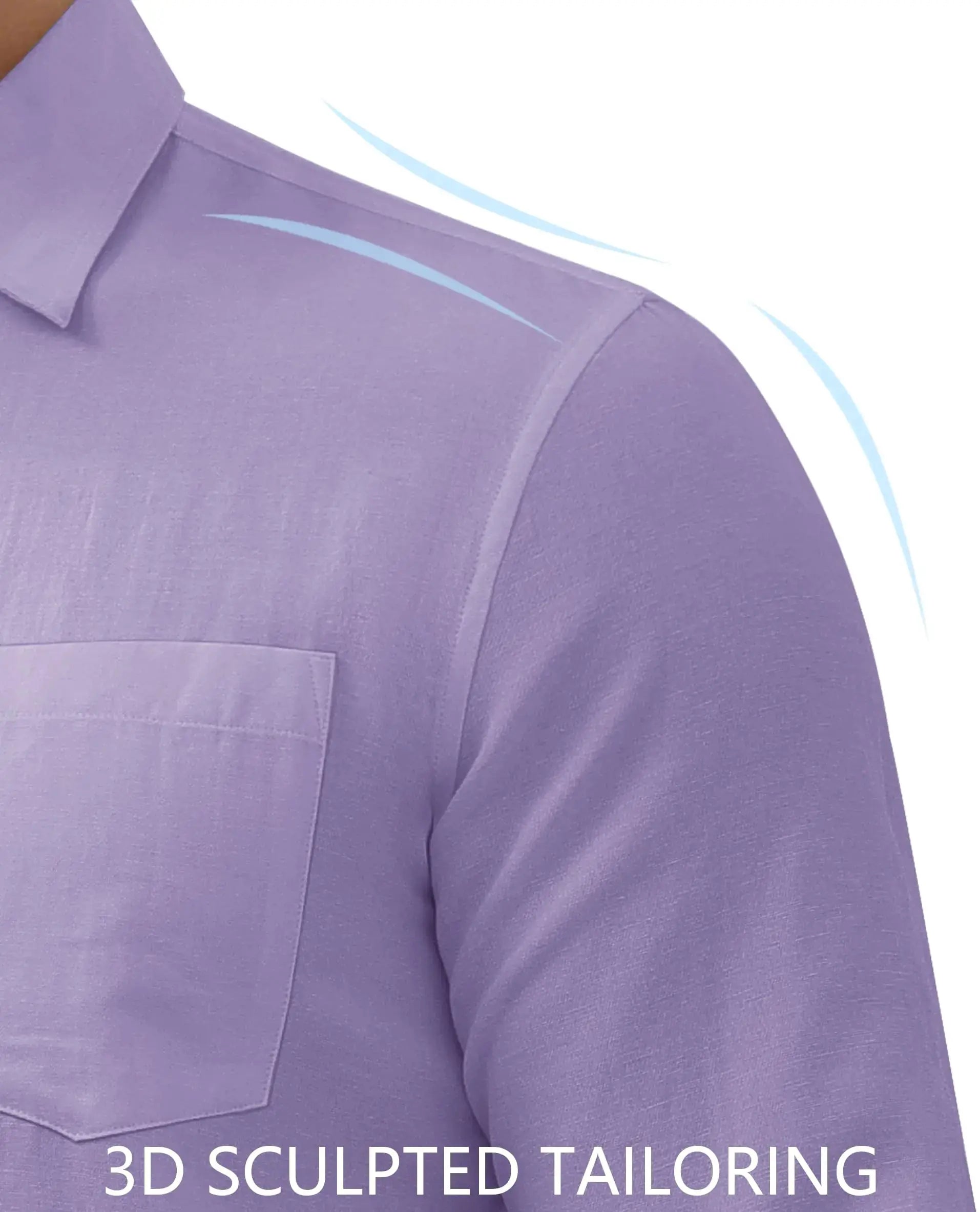 Oxford Dress Shirts for Men Long Sleeve Casual Button Down Shirts Oxford Shirts for Men Dress Shirts with Pocket X-Large Purple - Vivareflex Online