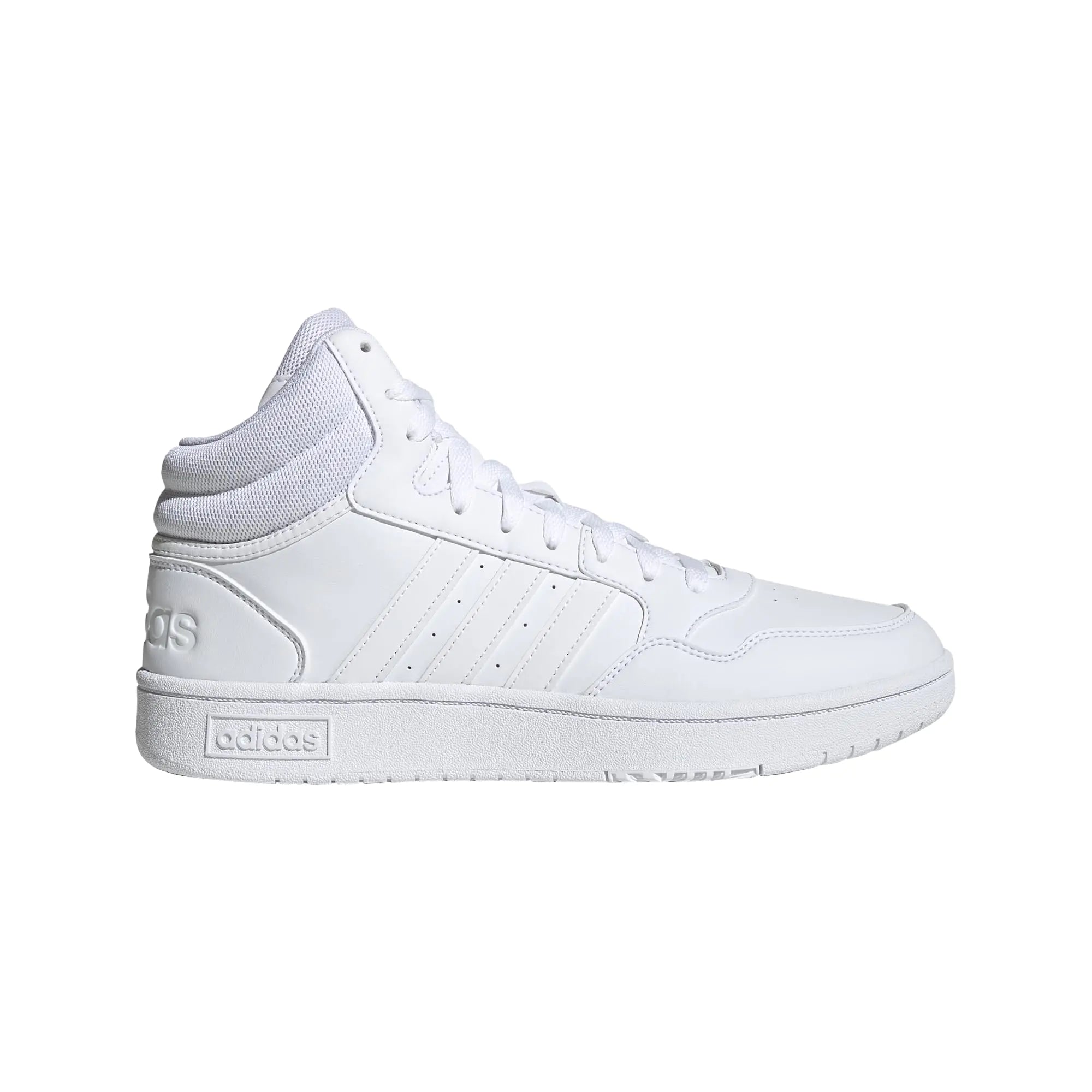 Zapatillas de deporte adidas Hoops 3.0 Mid para hombre, color blanco/blanco/blanco 