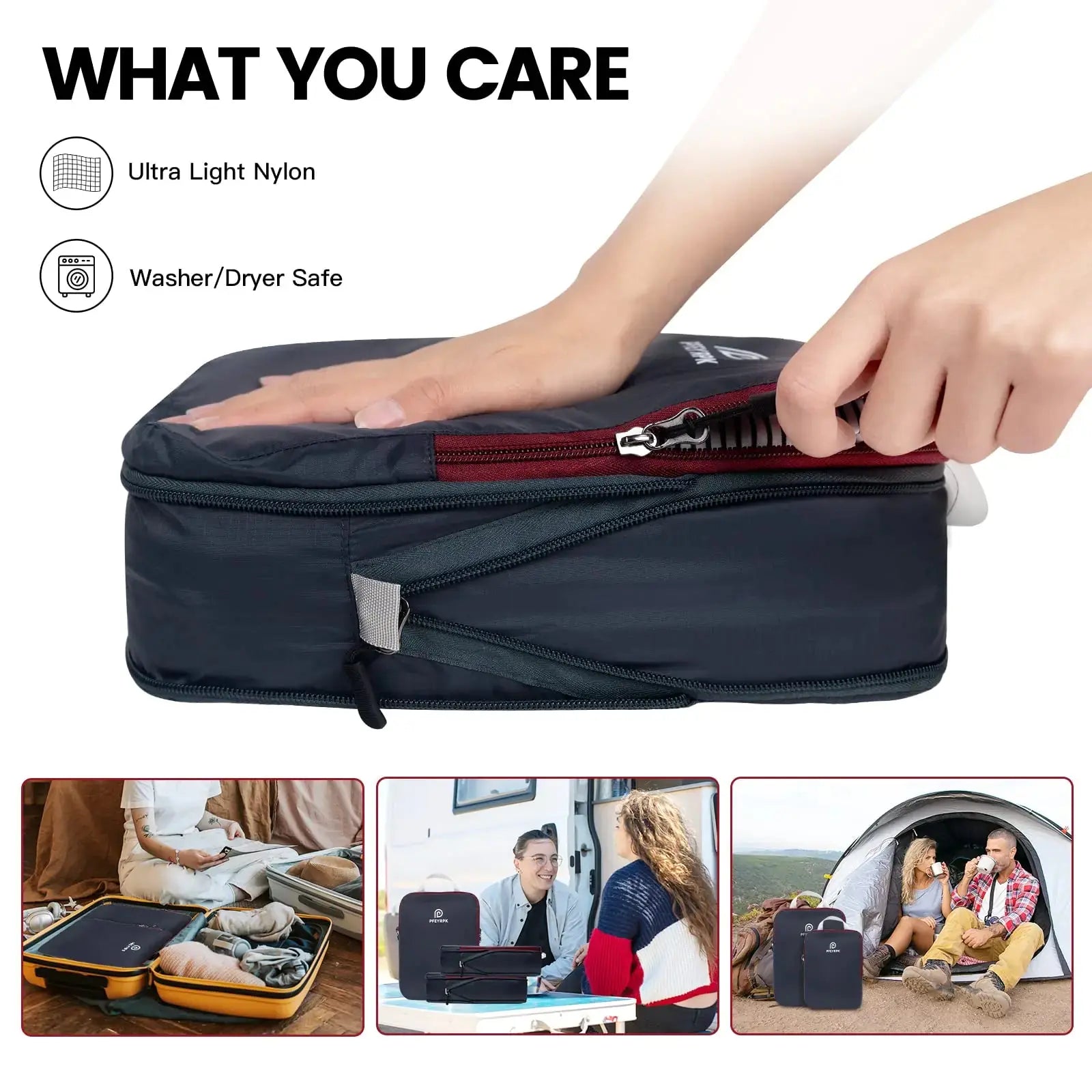 Lightweight Compression Packing Cubes Suitcases_Vivareflex_Online