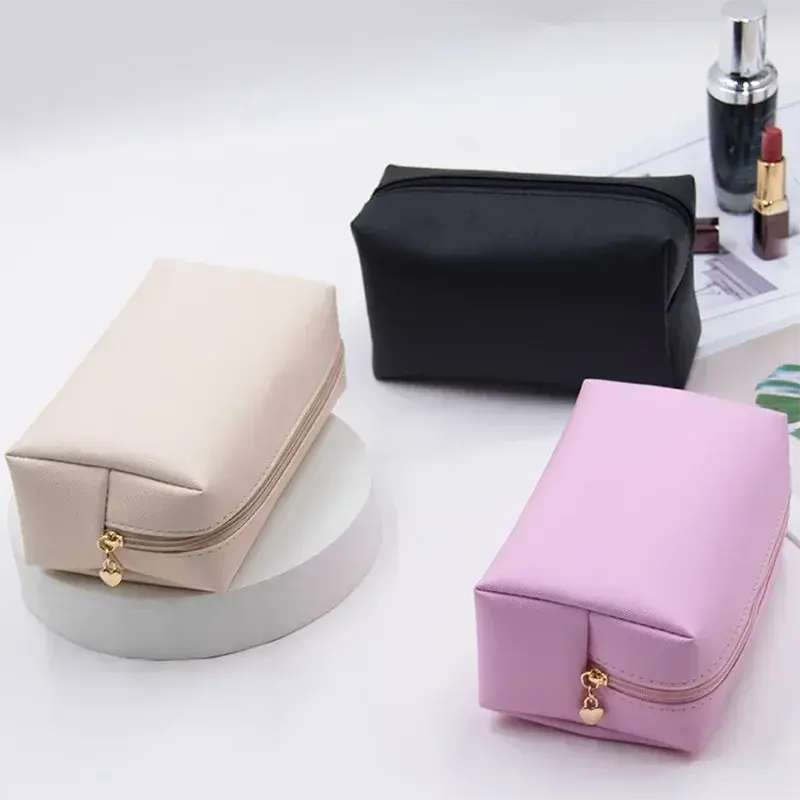 PU Leather Travel Cosmetic Bag Makeup Bag Make Up Pouch Travel Wash Toiletry Organizer Purse Storage Handbag for Women Girls Ultimate Bag Store