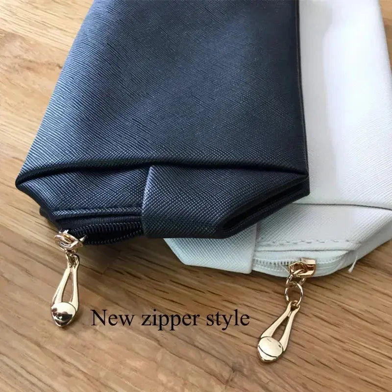 PU Leather Travel Cosmetic Bag Makeup Bag Make Up Pouch Travel Wash Toiletry Organizer Purse Storage Handbag for Women Girls Ultimate Bag Store