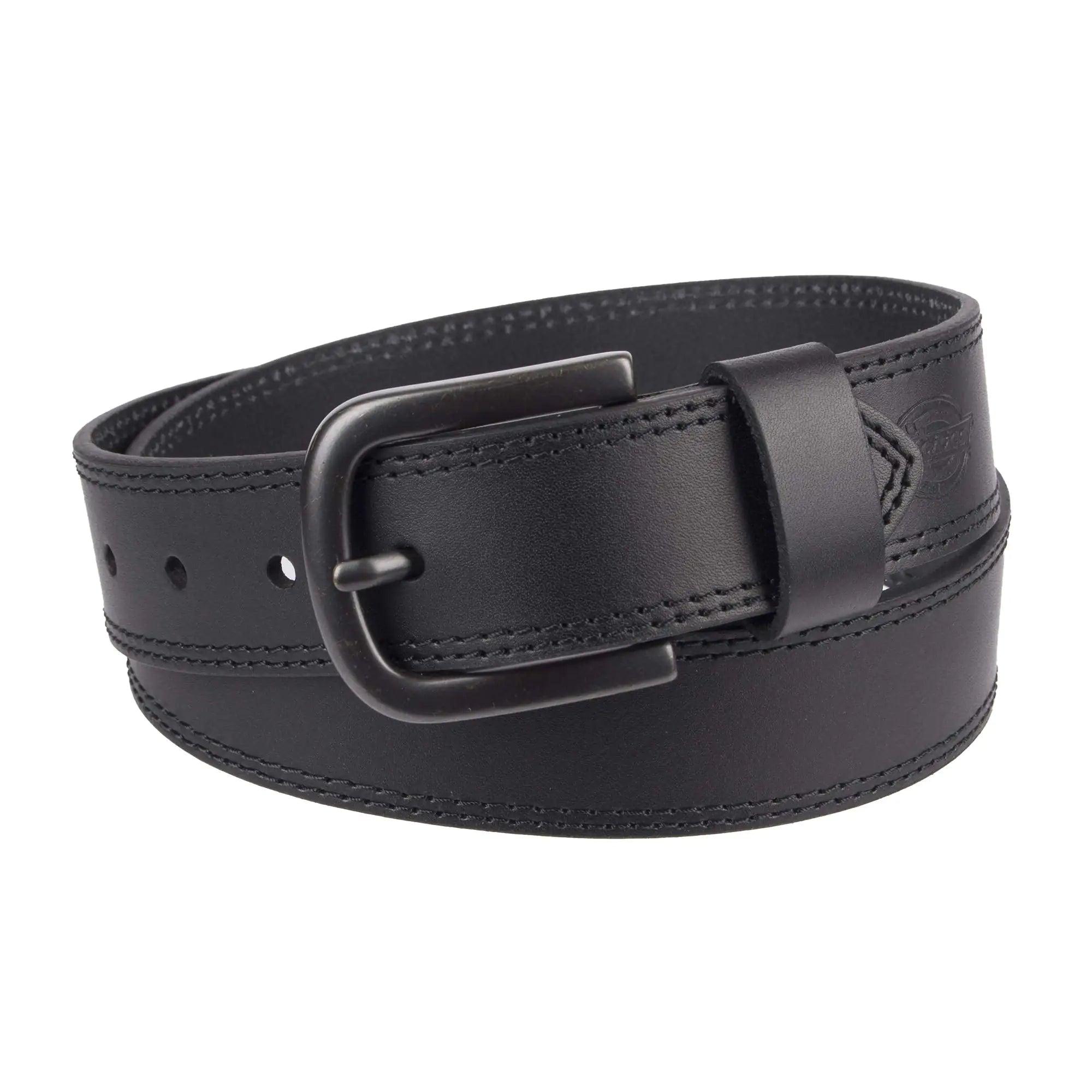 Dickies Men's Casual Leather Belt 56 Black - Vivareflex Online