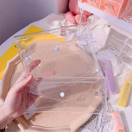 PVC Transparent Cosmetic Bag Makeup Case Travel Toiletry Organizer Make up Bags Student Cute Pencil Case Storage Purse Pouch Ultimate Bag Store