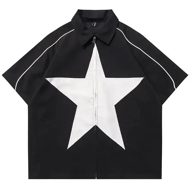 Patchwork Jacket Men Oversized Harajuku Vivareflex Online