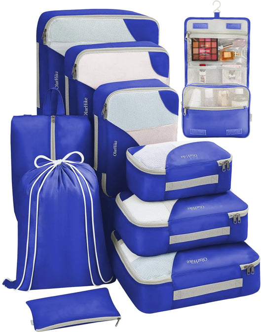 OlarHike Travel Essentials 10-Piece Packing Cube Set with Anti-Tear Stitching - Vivareflex Online