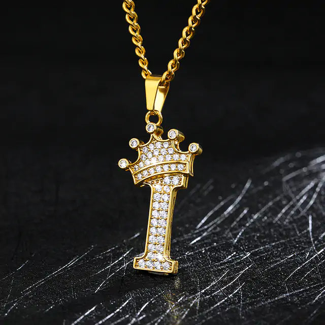 Perfect Accessory Zircon Alphabet Necklace Pendant_Vivareflex_Online