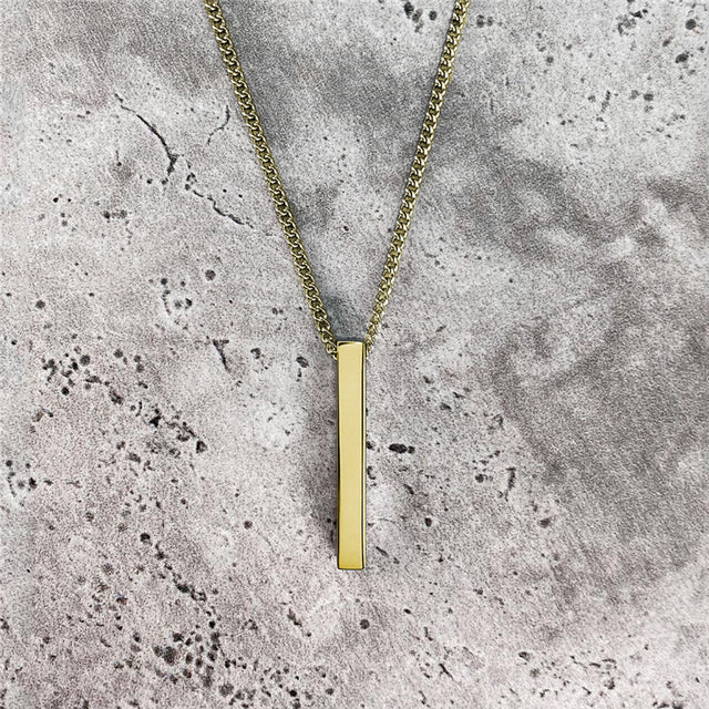 Perfect Rectangle Pendant Necklace_Vivareflex_Online