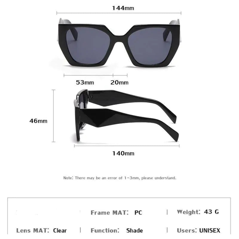 Perla Square Sunglasses Durable Polycarbonate Lenses_Vivareflex_Online