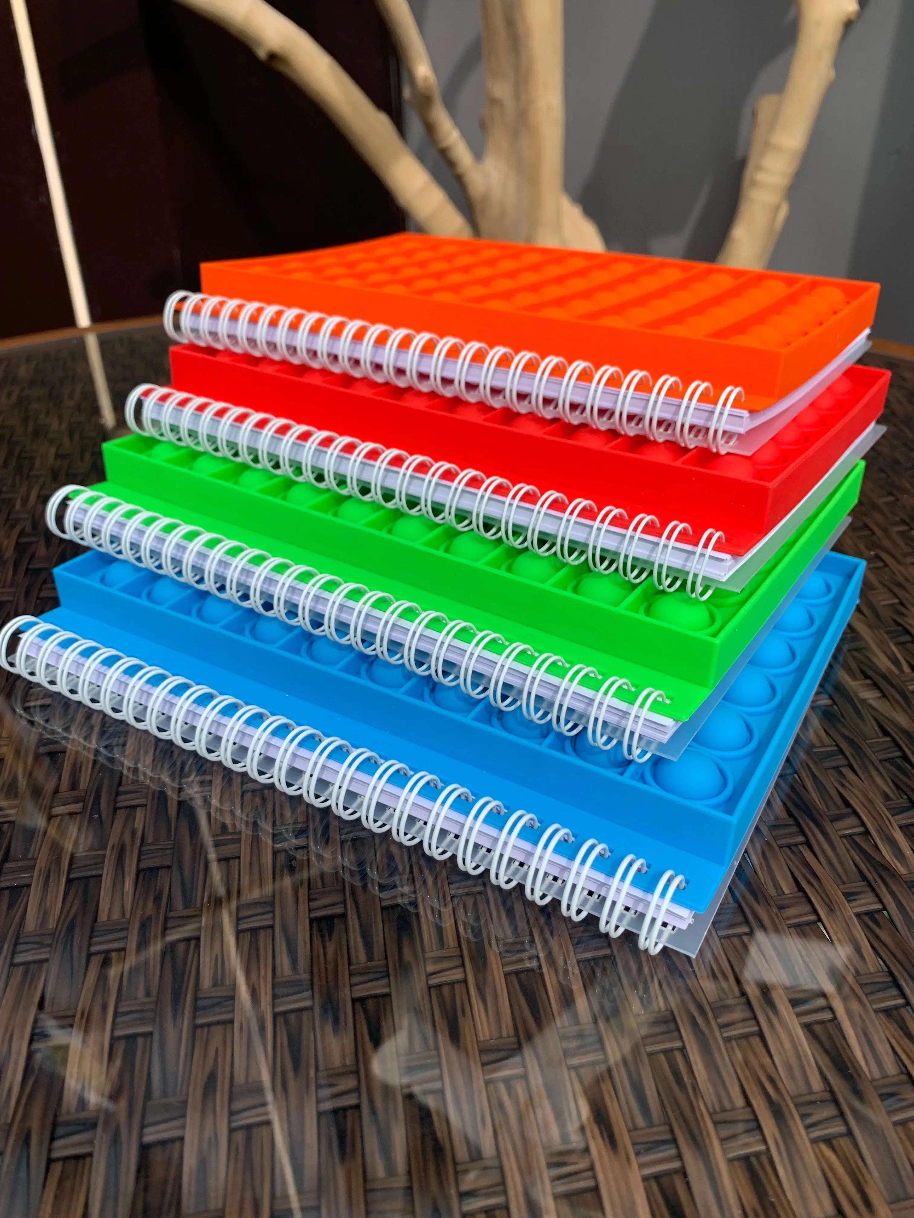Pop Its Push Bubble Fidget Toys Pencil Case and Notebook Set - Vivareflex Online