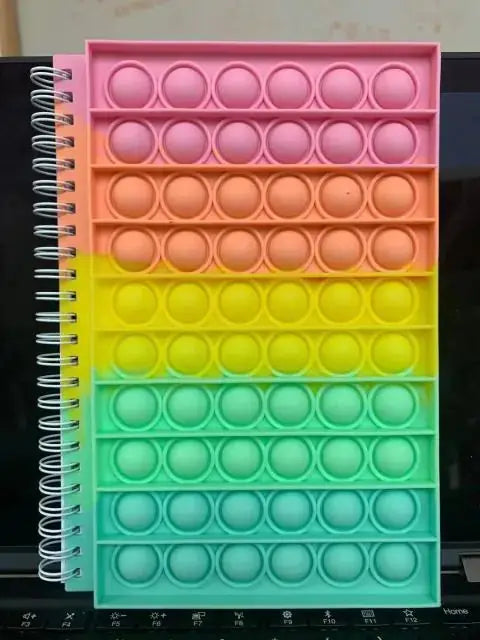 Pop Its Push Bubble Fidget Toys Pencil Case and Notebook Set - Vivareflex Online