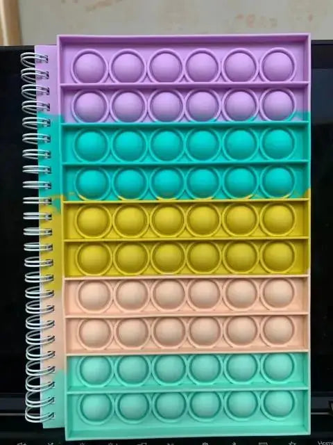 Pop Its Push Bubble Fidget Toys Pencil Case and Notebook Set - Vivareflex Online
