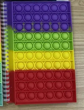 Pop Its Push Bubble Fidget Toys Pencil Case and Notebook Set - Vivareflex Online