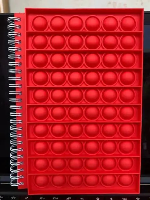 Pop Its Push Bubble Fidget Toys Pencil Case and Notebook Set - Vivareflex Online
