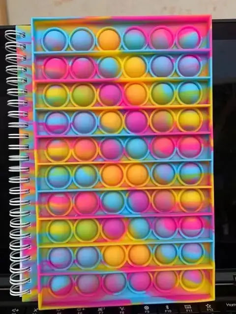 Pop Its Push Bubble Fidget Toys Pencil Case and Notebook Set - Vivareflex Online