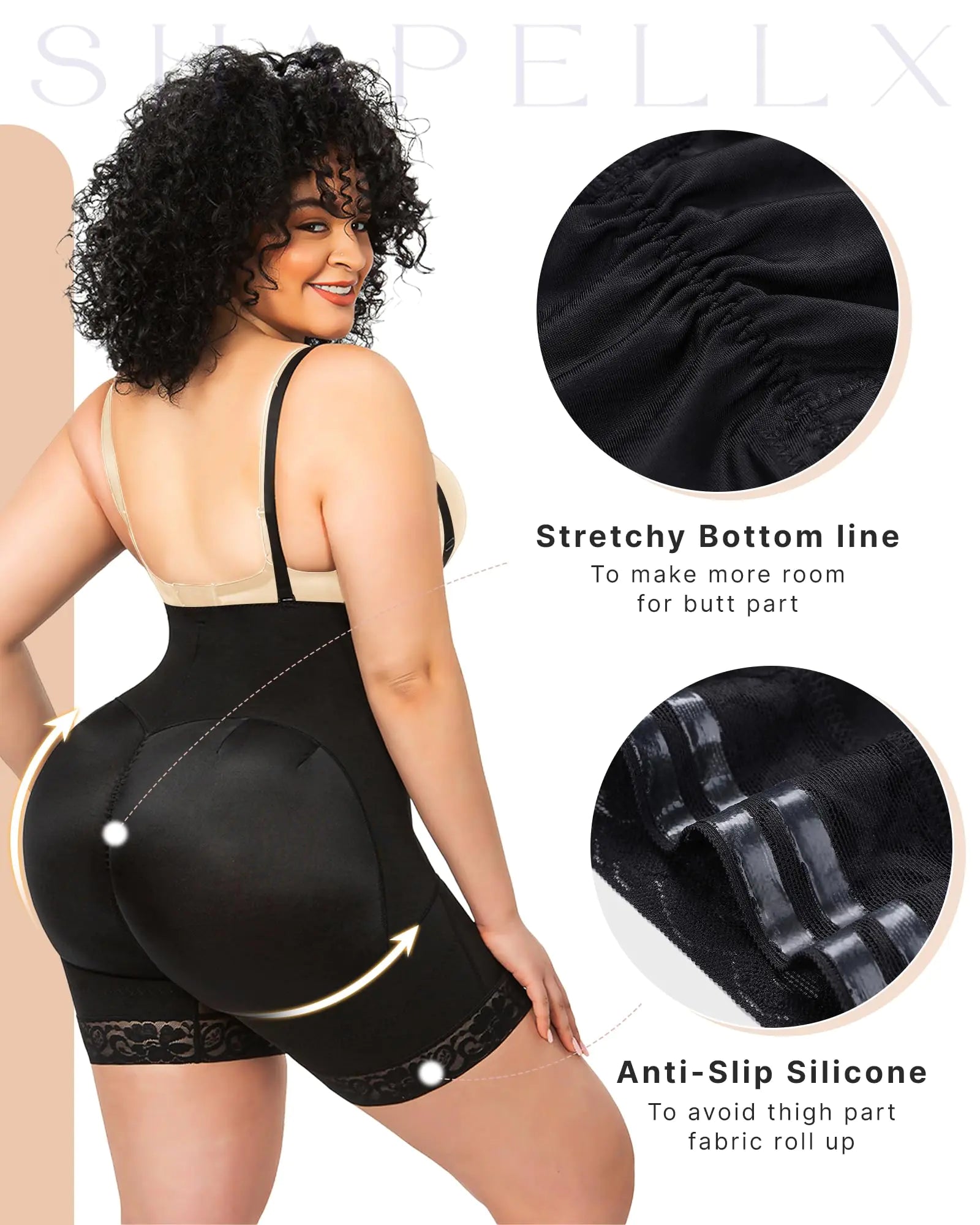 Postpartum Black Body Shaper_Vivareflex_Online