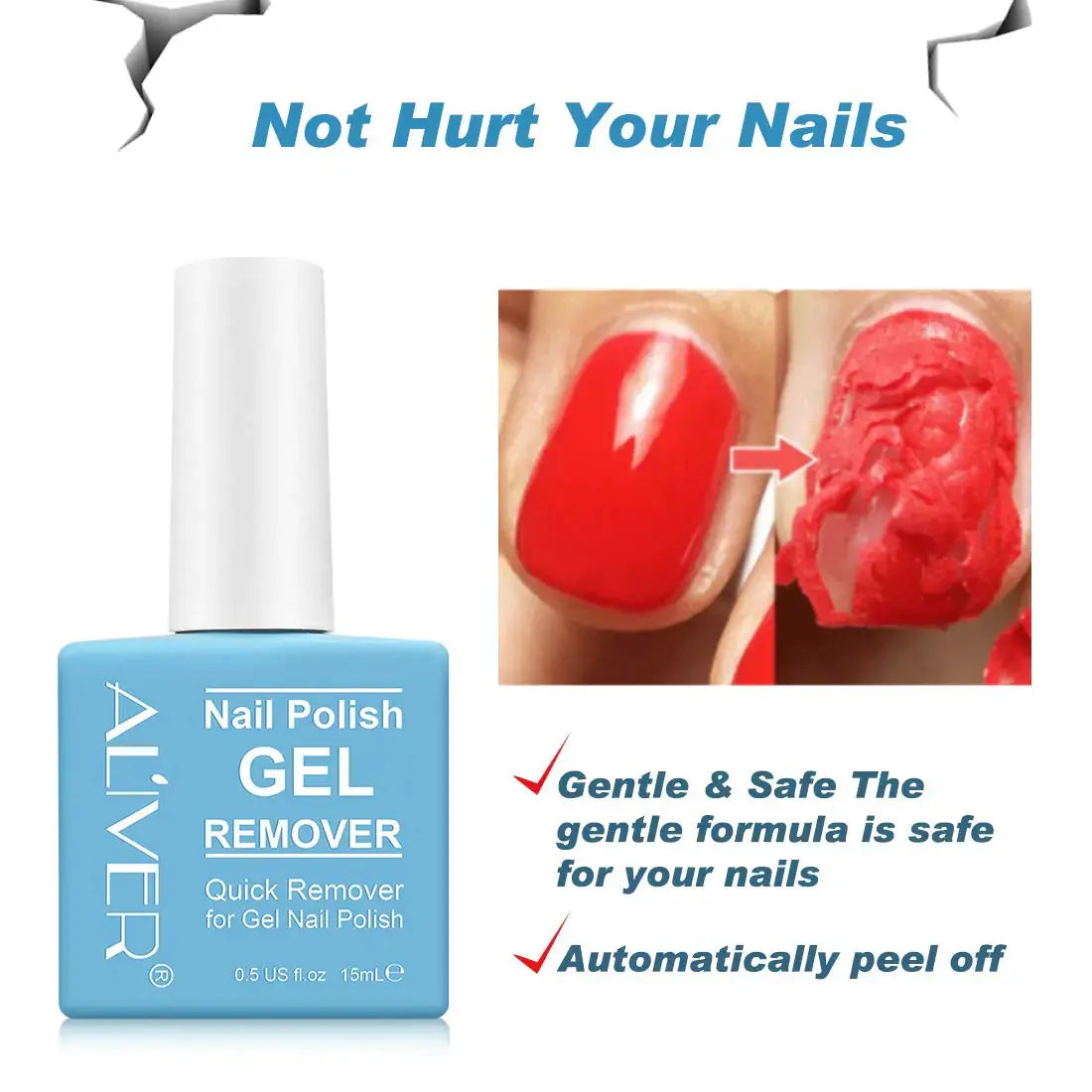 Professional Gel Nail Polish Remover – Quick & Easy, No Foil Needed - Vivareflex Online