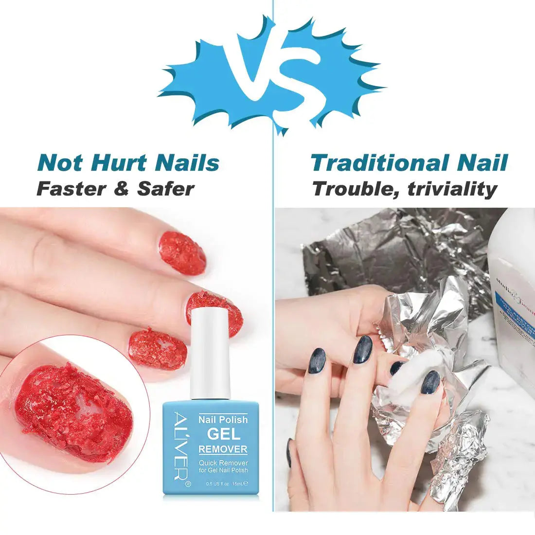 Professional Gel Nail Polish Remover – Quick & Easy, No Foil Needed - Vivareflex Online