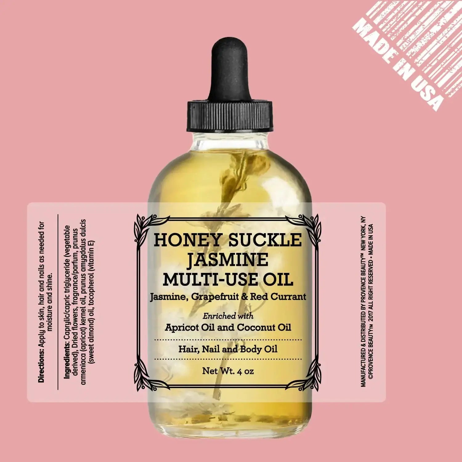 Provence Multi-Use Face, Body & Hair Oil - Hydrate & Restore with Apricot, Coconut Oil & Vitamin E - Vivareflex Online