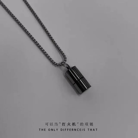 Punk Lighter Men Stainless Steel Necklace Vivareflex Online