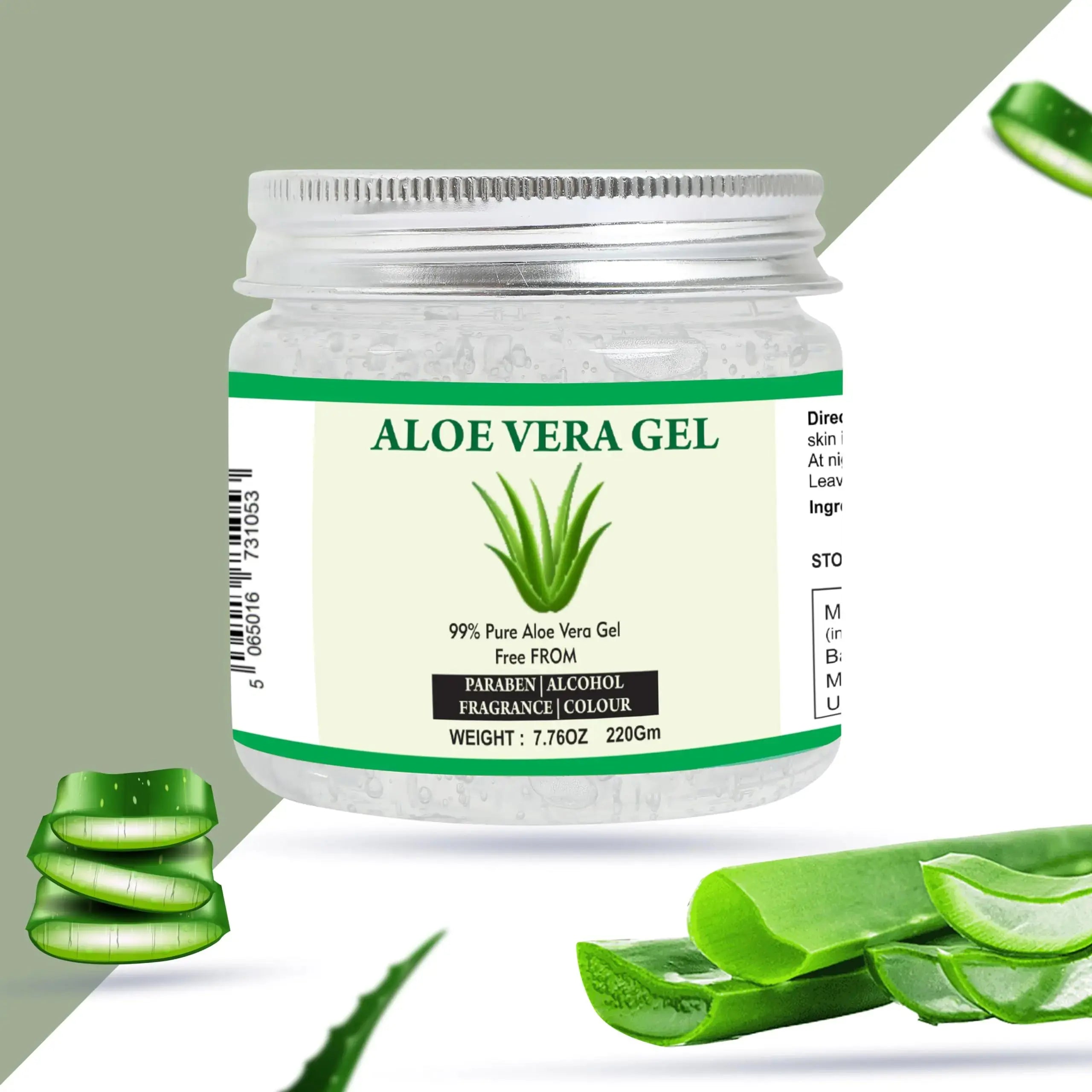 Pure Aloe Vera Hydrating Gel – 7.76 oz | Skin & Hair Moisturizer - Vivareflex Online