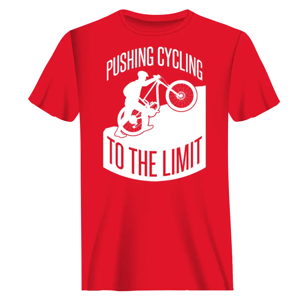 Pushing Cycling To The Limit T-Shirt for Men Vivareflex Online