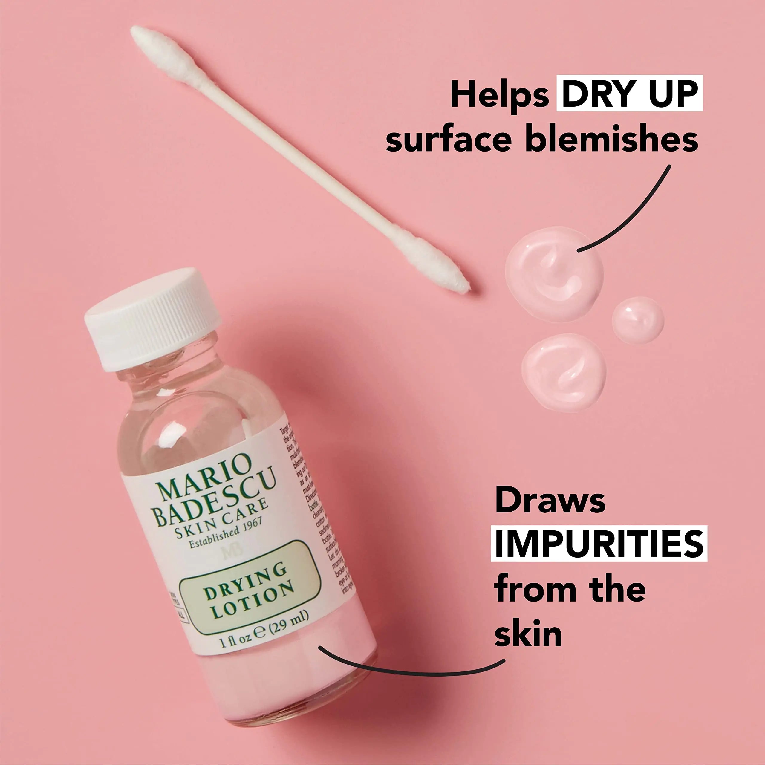 Mario Badescu Drying Lotion, 1 Fl oz 1 Fl Oz (Pack of 1) Drying Lotion Plastic Bottle, 1 Fl oz