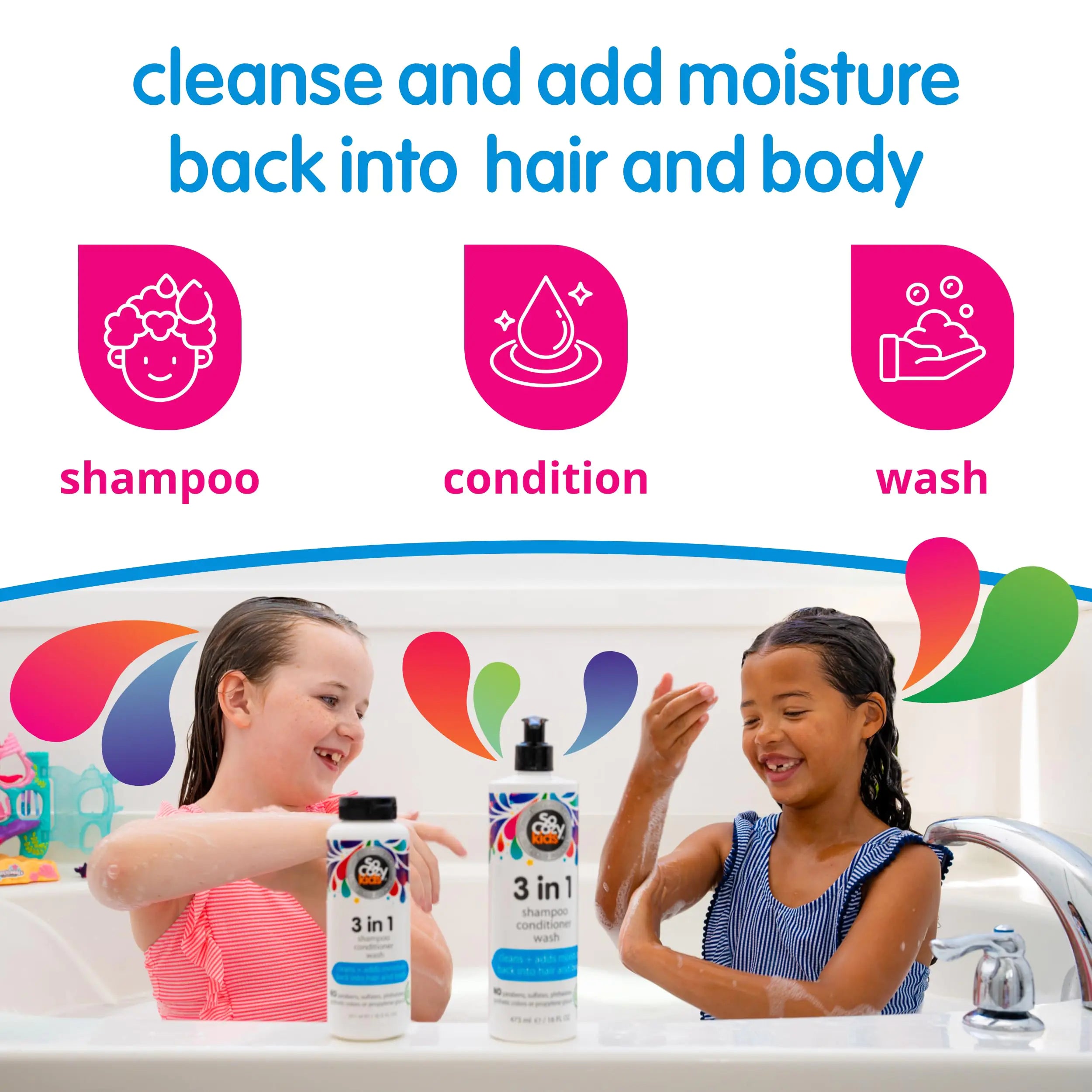 So Cozy 3-in-1 Shampoo Conditioner Wash - All-in-1 Kids Body Wash (10.5FL Oz) 2-Pack 10.5 Fl Oz (Pack of 2) - Vivareflex Online