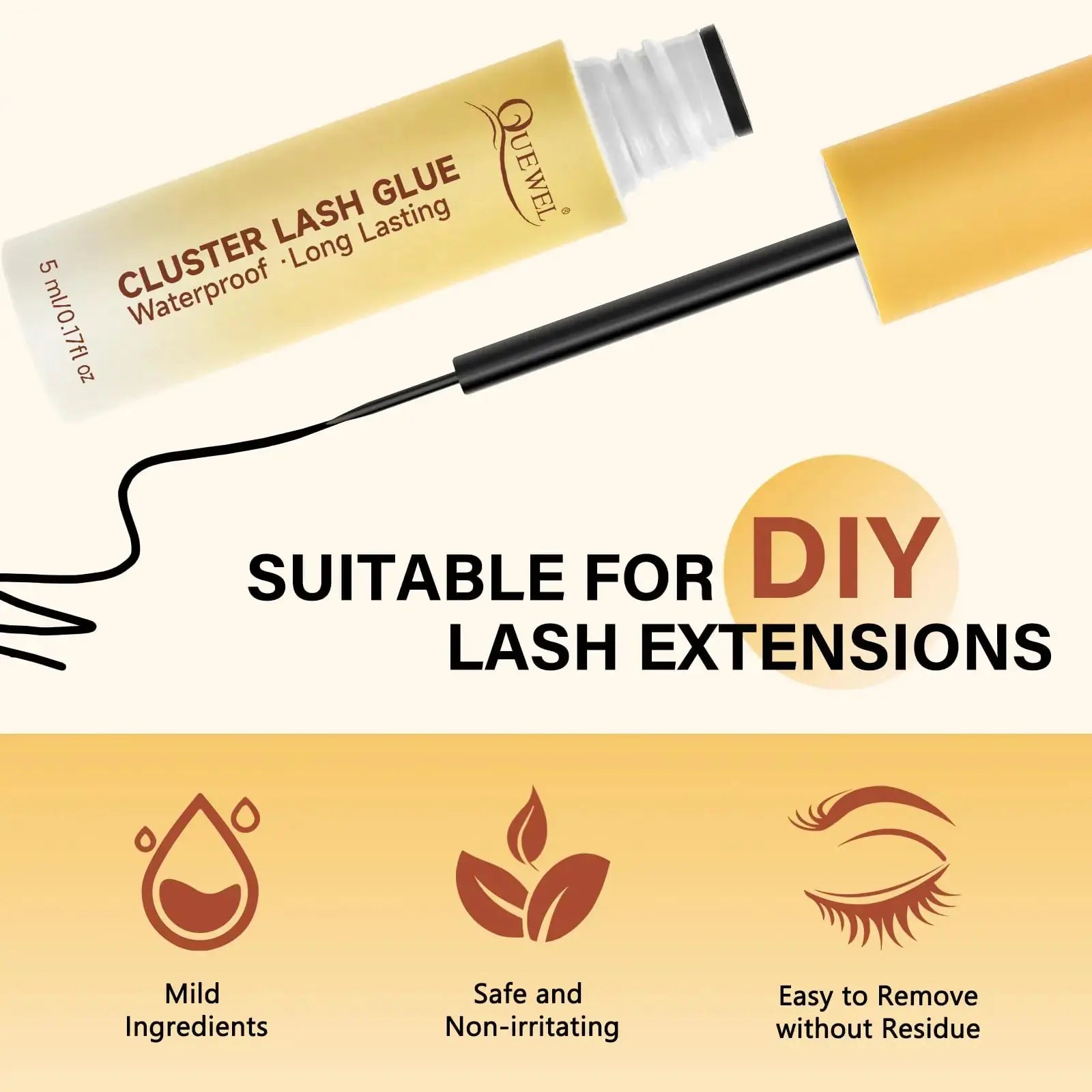 QUEWEL Cluster Glue for DIY Lash Extensions_Vivareflex_Online