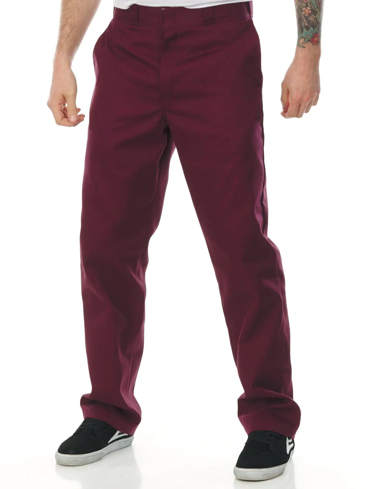 Dickies Men's Original 874 Work Pants 32W x 30L Maroon V1 - Vivareflex Online