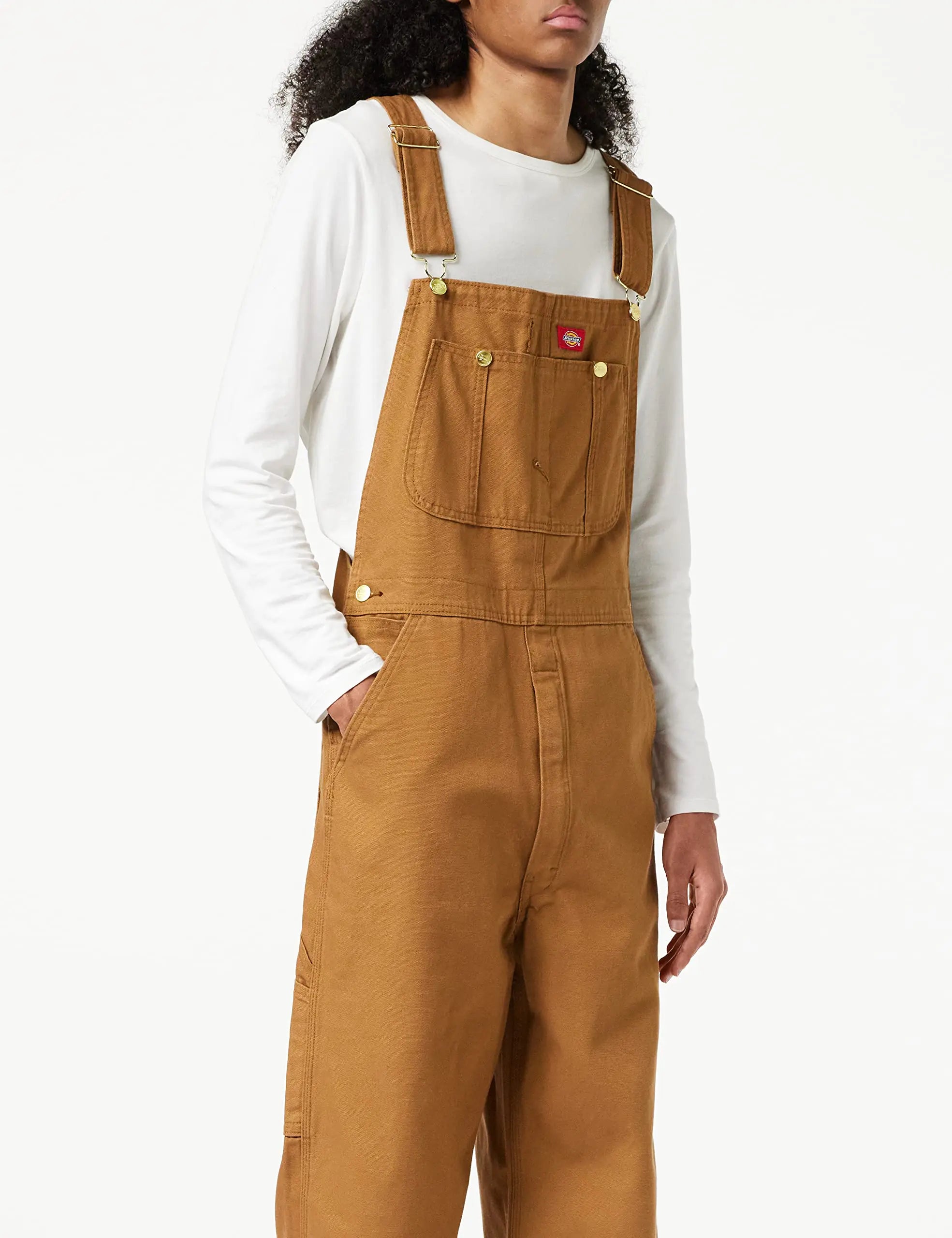 Dickies Men's Bib Overall 38W x 34L Brown Duck - Vivareflex Online