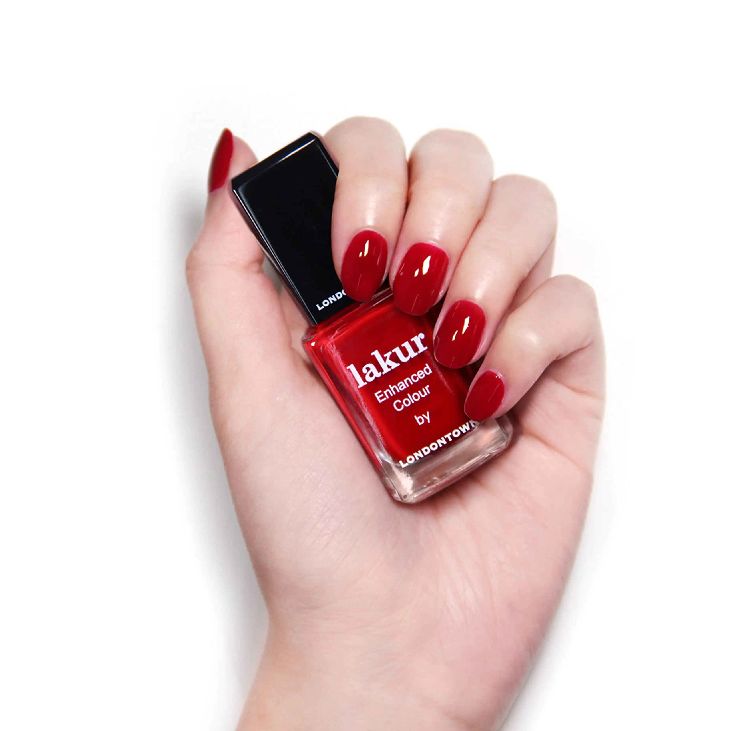 Esmalte de uñas en tonos cálidos LONDONTOWN, lakur, laca de uñas vegana de larga duración y resistente al descascarillado, 40 fl oz Vendetta 