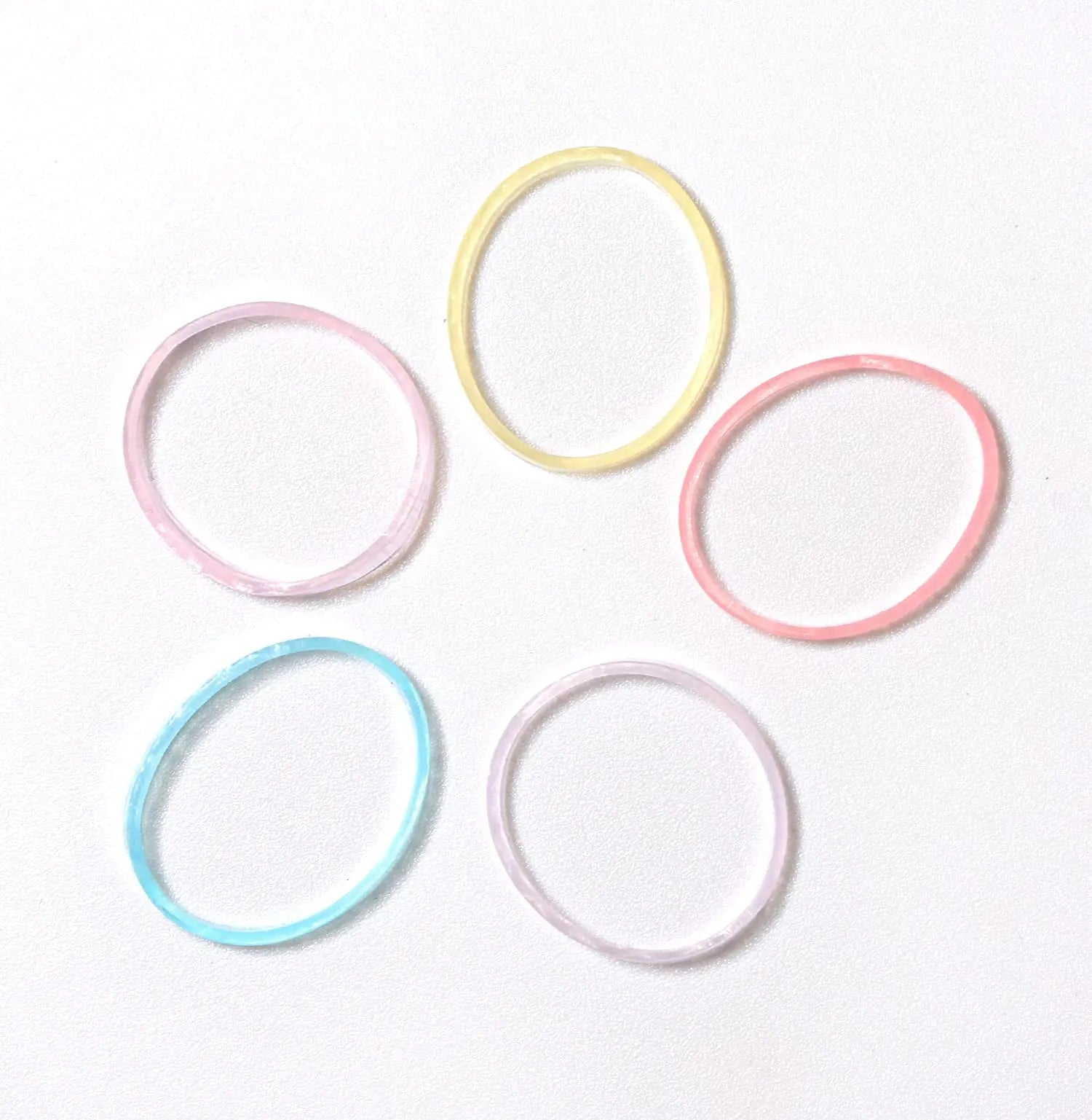 Mini bandas elásticas para el cabello para niñas, bandas de goma transparentes, 1000 piezas, multicolor, 1 unidad (paquete de 1000) Color transparente 