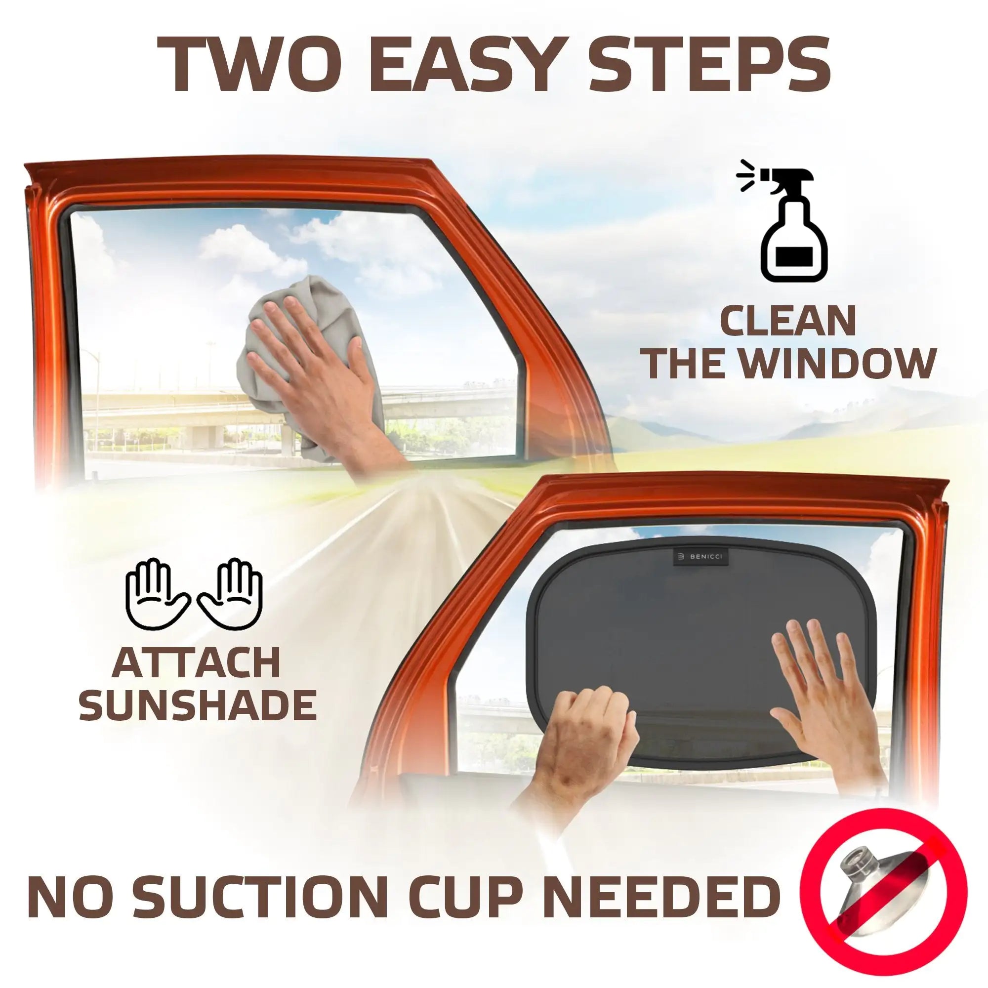 SunGuard Car Shade Kit - UV Blocking Set for Family Travel Vivareflex Online