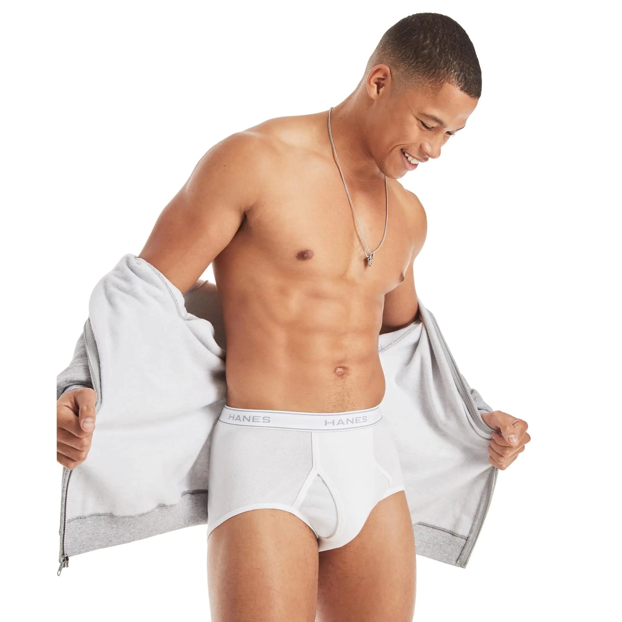 Slips en coton absorbant l'humidité pour hommes Hanes, disponibles en blanc et en noir, lots multiples disponibles, taille XX-Large, blanc - lot de 7