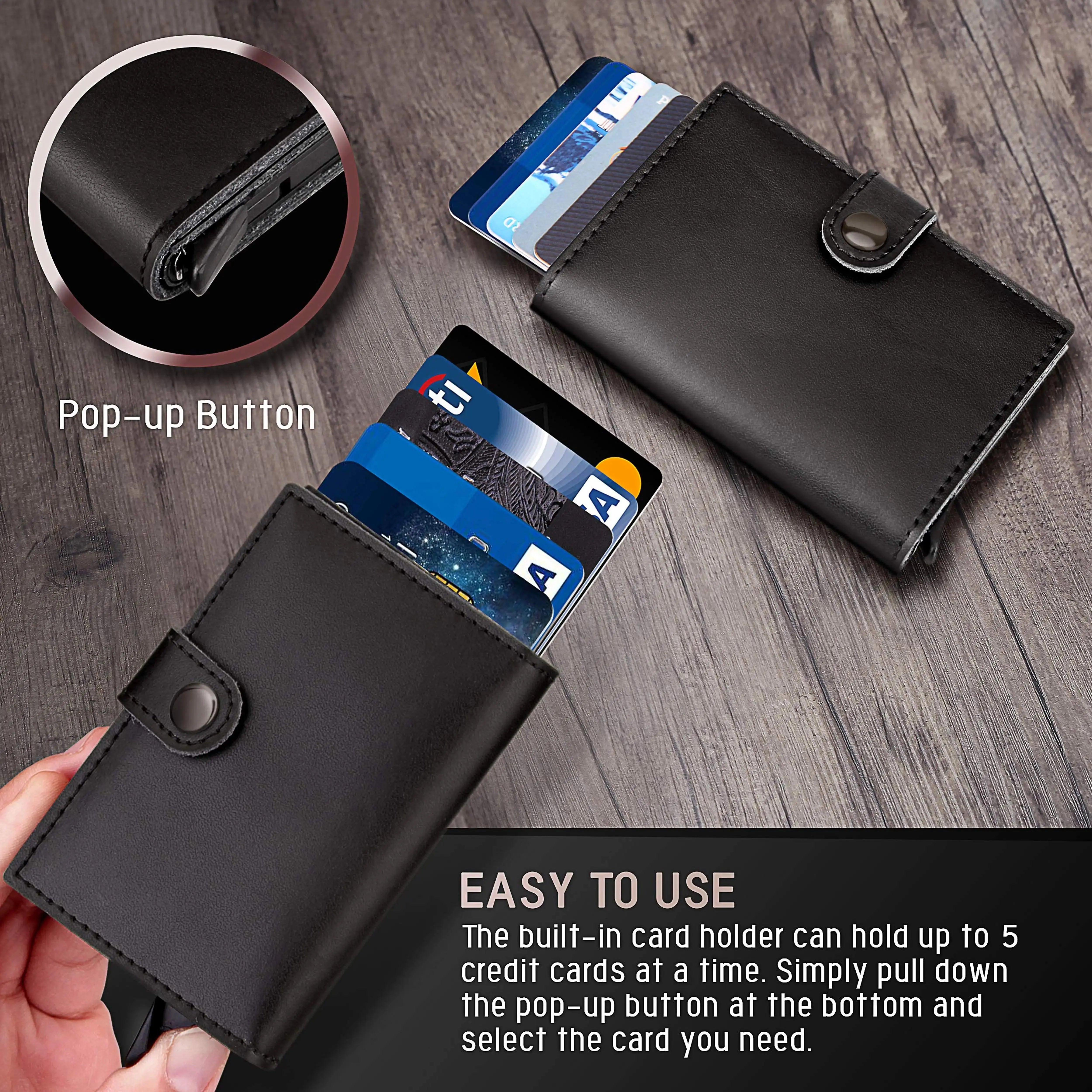 RFID Blocking Men Wallet ID Card Holder Vivareflex Online