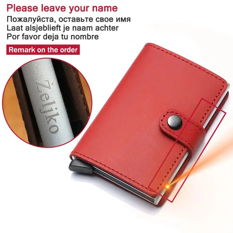 RFID Blocking Men Wallet ID Card Holder Vivareflex Online