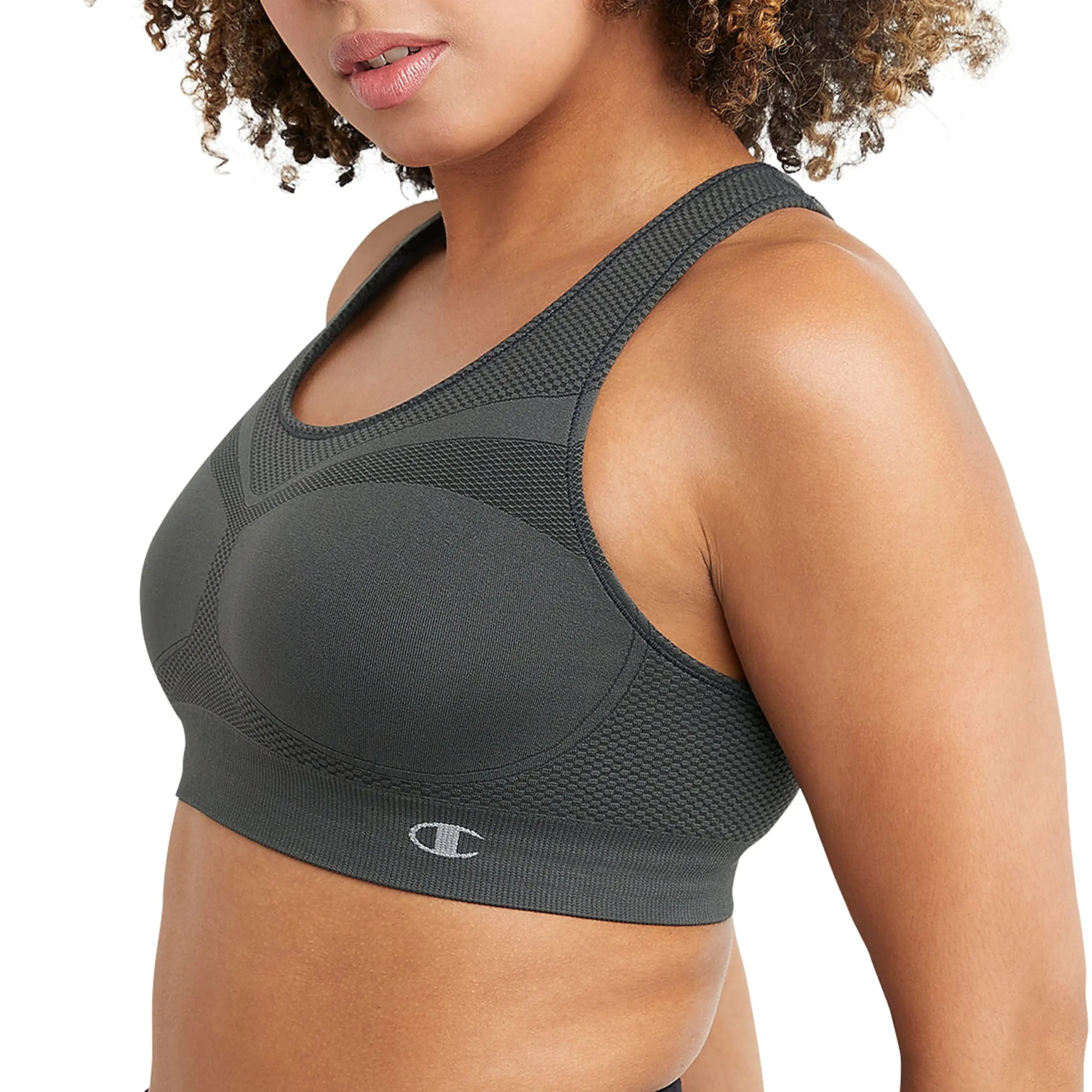 Soutien-gorge de sport Champion pour femme, dos nageur Infinity, maintien modéré, soutien-gorge de sport sans couture pour femme Medium Asphalt