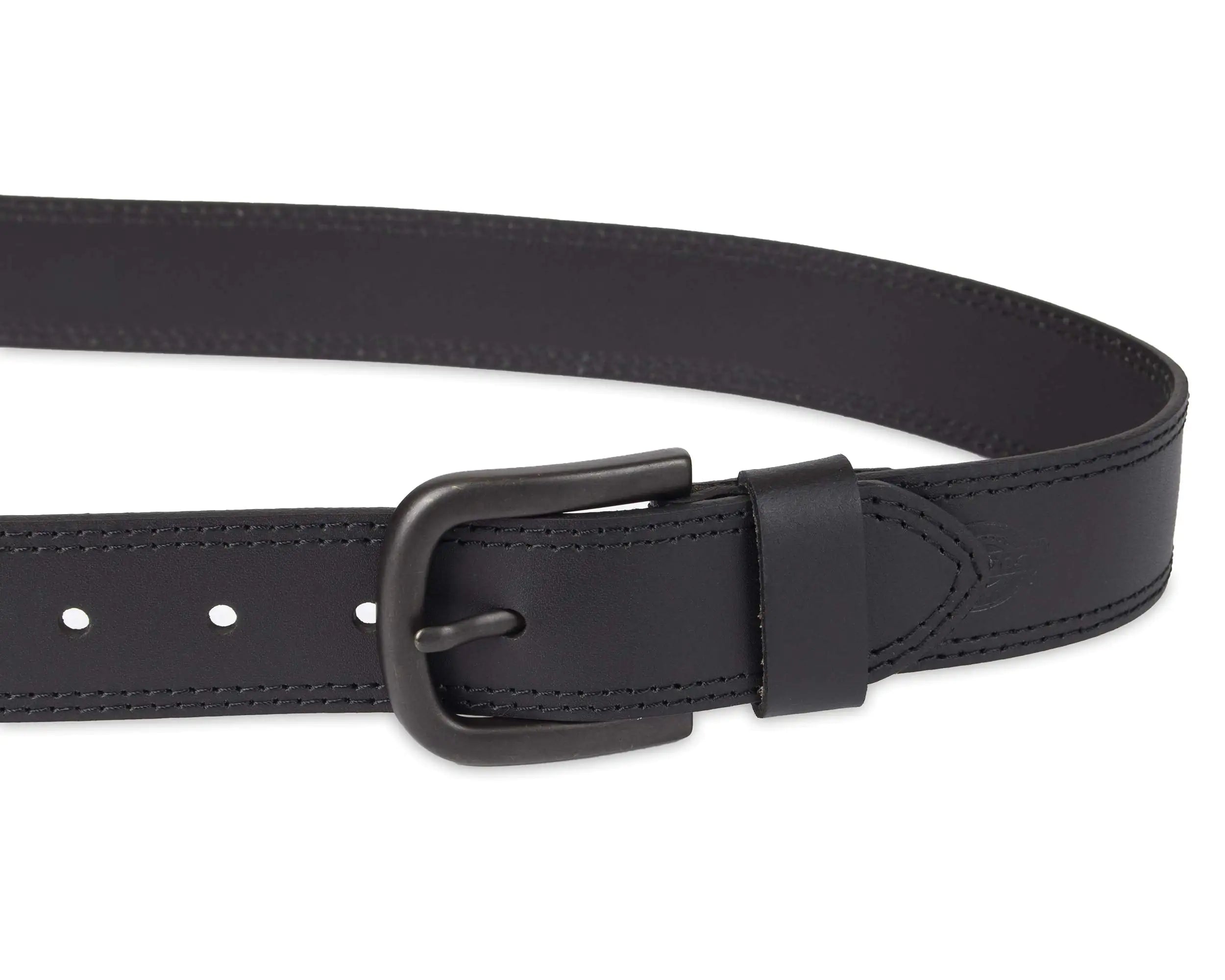 Dickies Men's Casual Leather Belt 56 Black - Vivareflex Online