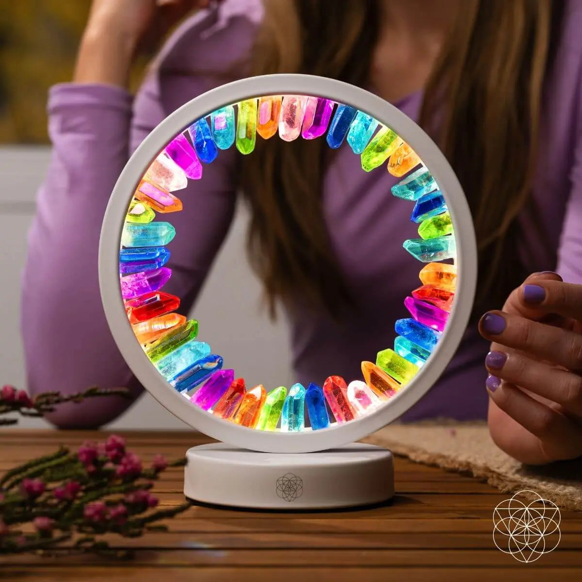 Rainbow After the Storm - Clear Quartz Lamp of Hope Conscious Items
