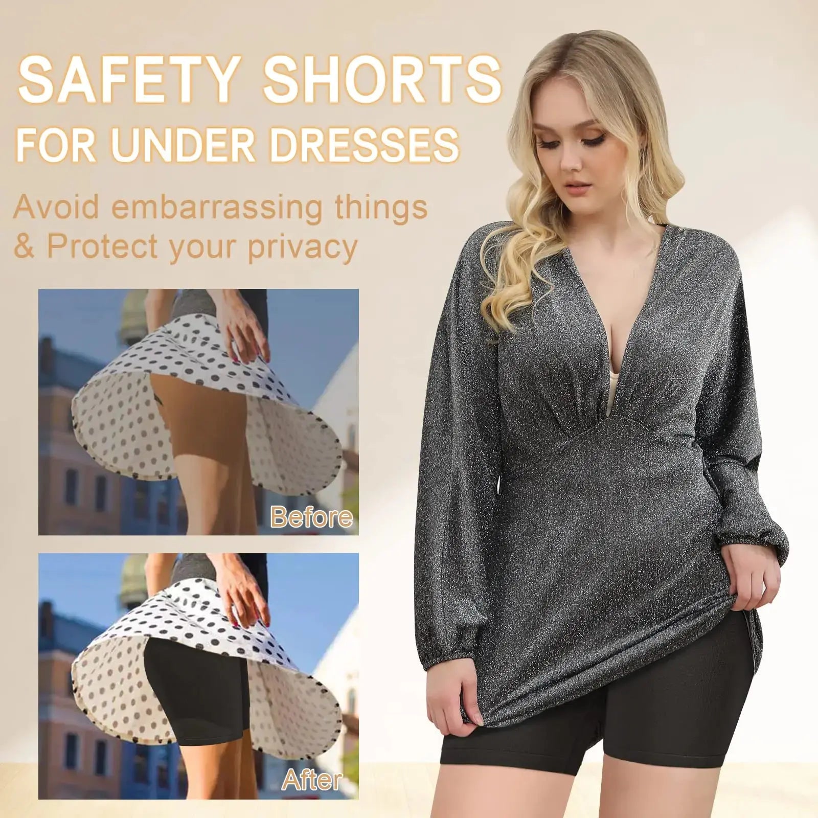 Reamphy Pack Slip Shorts for Women Under Dress_Vivareflex_Online