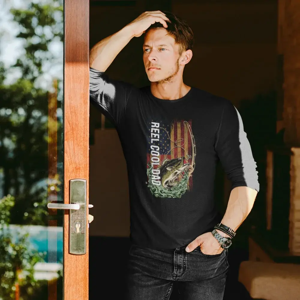 Reel Cool Dad Men Long Sleeve Shirt Vivareflex Online