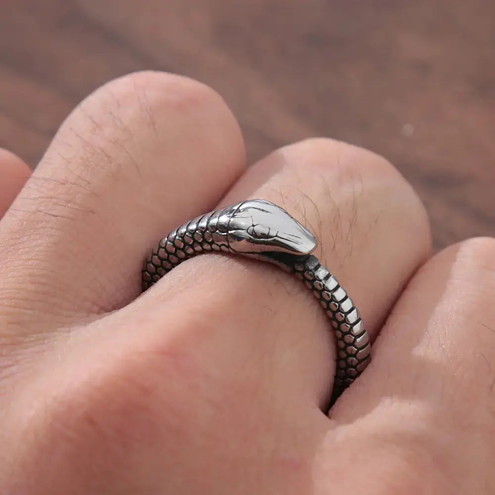 Retro Norse Mythology Men Ouroboros Ring Vivareflex Online
