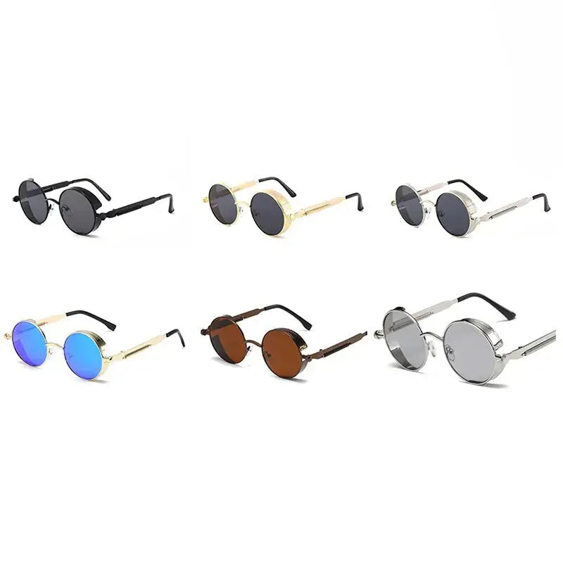 Men Retro Round Sunglasses Vivareflex Online