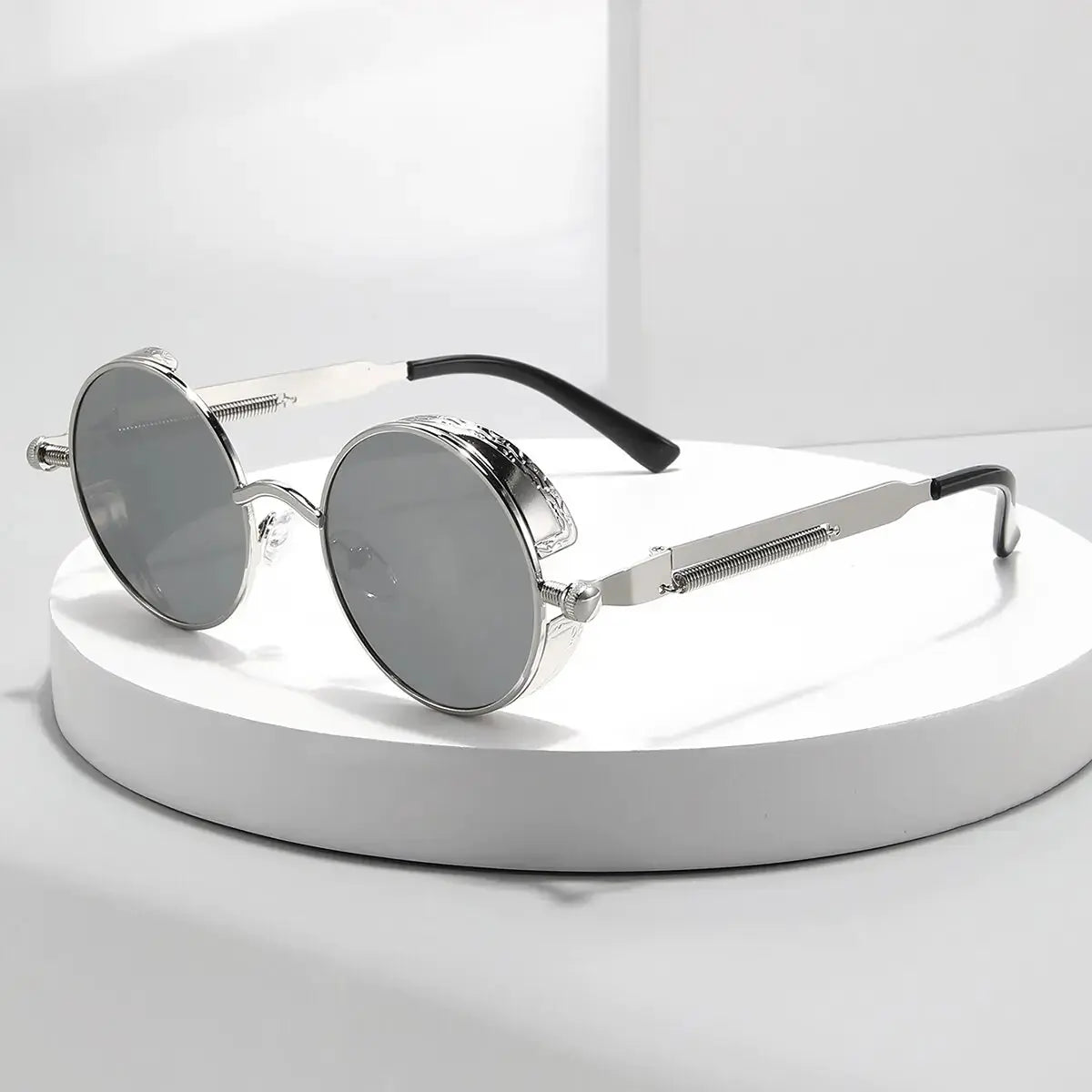 Men Retro Round Sunglasses Vivareflex Online
