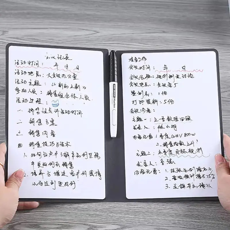 Reusable Whiteboard Notebook Leather Memo - Vivareflex Online
