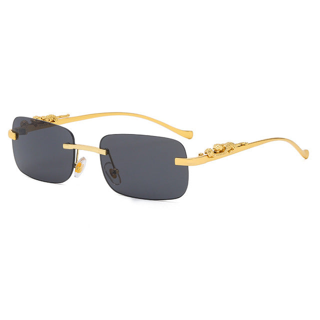 Rimless Square Sunglasses UV Lenses_Vivareflex_Online