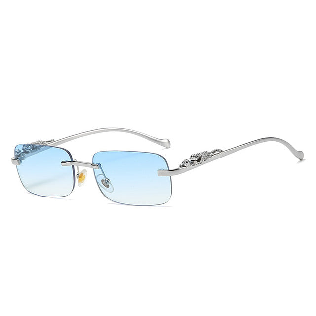 Rimless Square Sunglasses with Protection Lenses_Vivareflex_Online