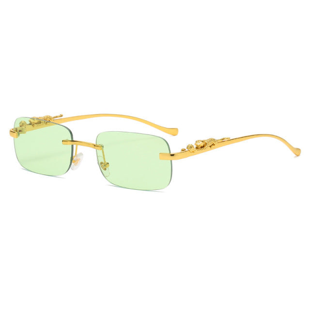 Rimless Square Sunglasses with_Vivareflex_Online