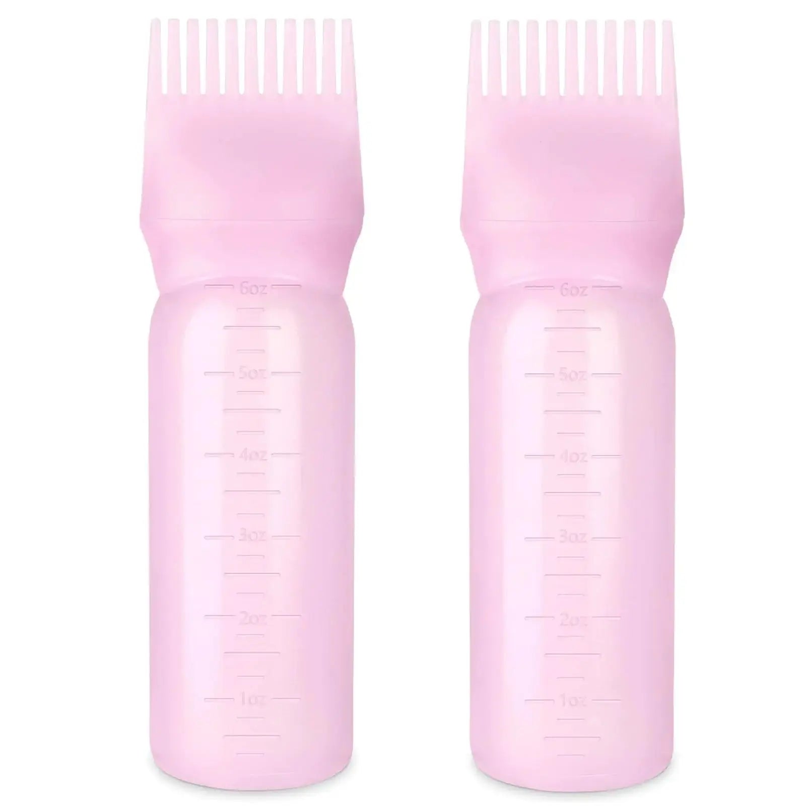 Root Comb Bottle Applicator 6 Ounce, 2 Pack - Oil Applicator for Hair Dye, Hairstyling, and Hair Oiling (Pink) - Vivareflex Online